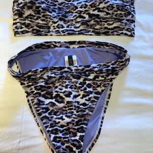 BECCA Leopard Print Swim Set